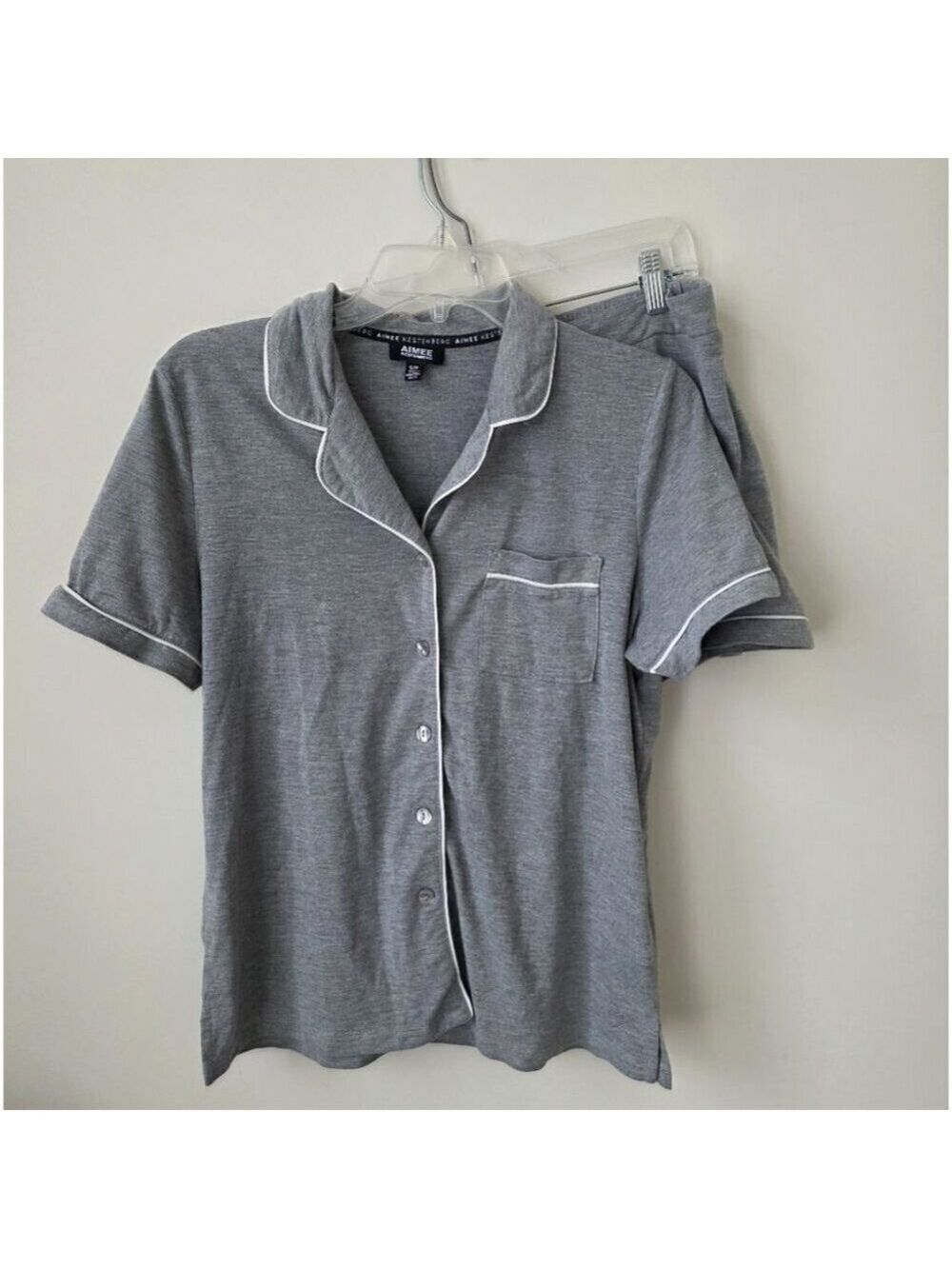 AIMEE KESTENBERG | PJ Set Shorts Gray Sz SMALL